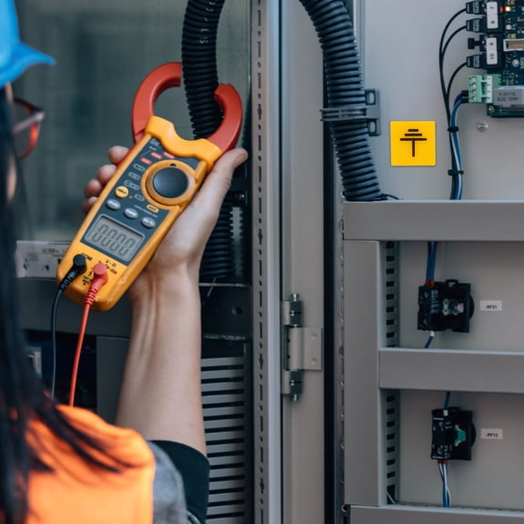 LEORX 10pcs Grounding Safety Decals Equipment Warning Decals Electric Box Caution Stickers