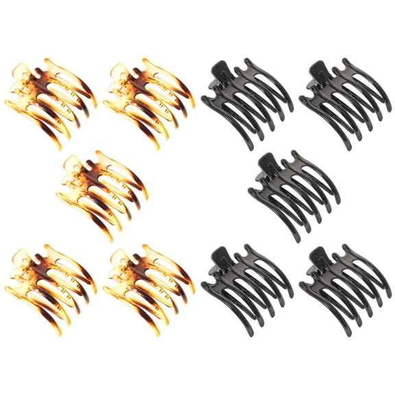 LEORX 10pcs Hair Claw Clips Jaw Hair Holders With Slip For Everyday Use And Stylish Updos