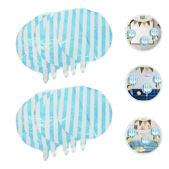 LEORX 10pcs Inflatable Balloon Aluminum Film Festive Style for Carnival Decor