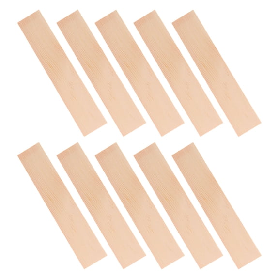LEORX 10pcs Khaki Pine Wood Boards for Decoration DIY Crafts Precision Crafted Durable Rectangular Planks