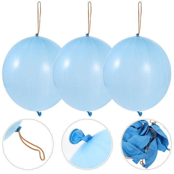 LEORX Carnival Balloons Latex Blue 10Pcs for Birthday Party