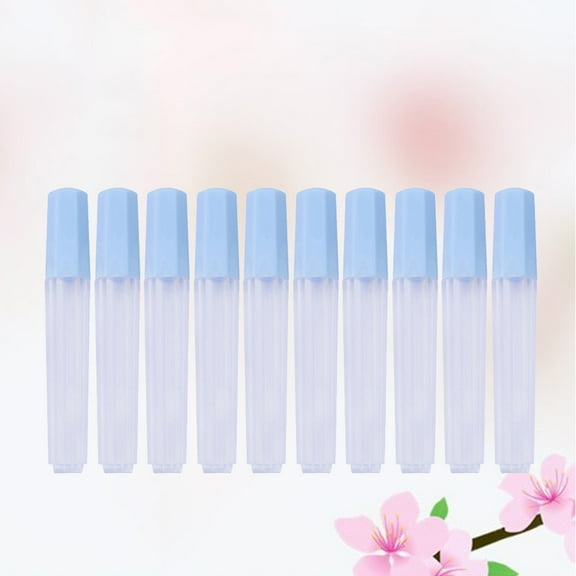 LEORX 10pcs PP Storage Bottles Tube Organizer for Craft Lovers and Families