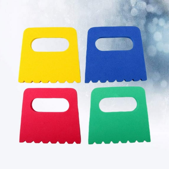 LEORX 12 Pcs Kids Painting Kit EVA Scrapers Assorted Color Drawing Supplies for Children's Drawing Activities