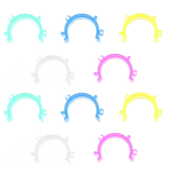 LEORX 125pcs Bobbin Clip Plastic for Prevent Thread Daily Use Home Users Yellow