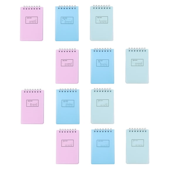 LEORX 12PCS Small Memo Pad Paper Simple Design for Students Office Use