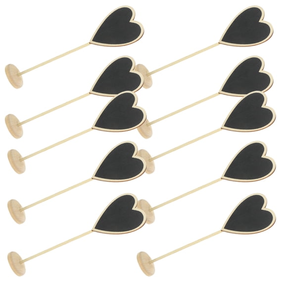 LEORX 12Pcs Kitchen Writing Board Black Wooden Bulletin Board for Event Planners