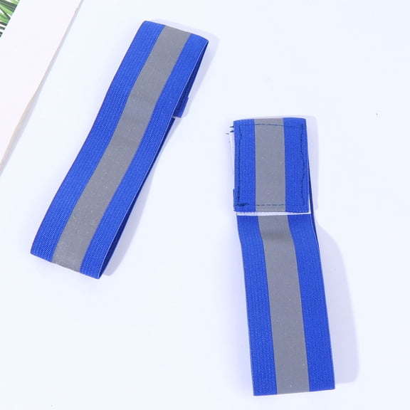 LEORX 12pcs Cycling Reflective Belts for High Visibility Night Running in Blue