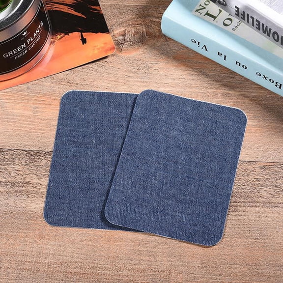 LEORX 12pcs Patches for Clothing in Dark Blue Light Blue Black for Jeans and Pants Repair