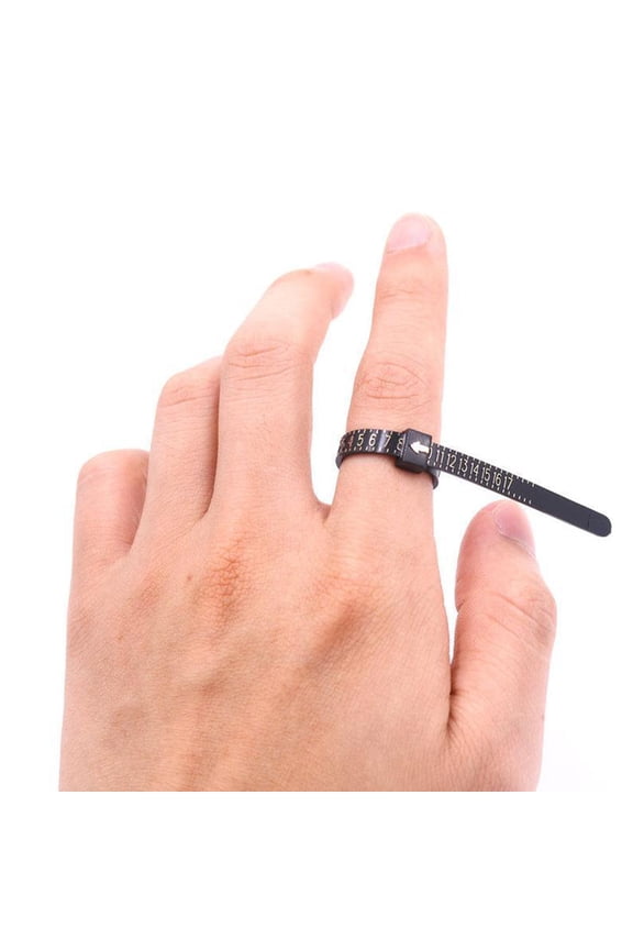 Diameter Measuring Tool Ring Size Ruler 12Pcs
