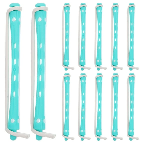 LEORX 12pcs Practical Hair Perm Rods Barber Hairdressing Style Tools Plastic Curling Perm Rods