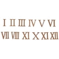 thumbnail image 1 of LEORX 12pcs Small Roman Numerals Clock Replacement Clock Numerals for DIY Clock Making Project, 1 of 8