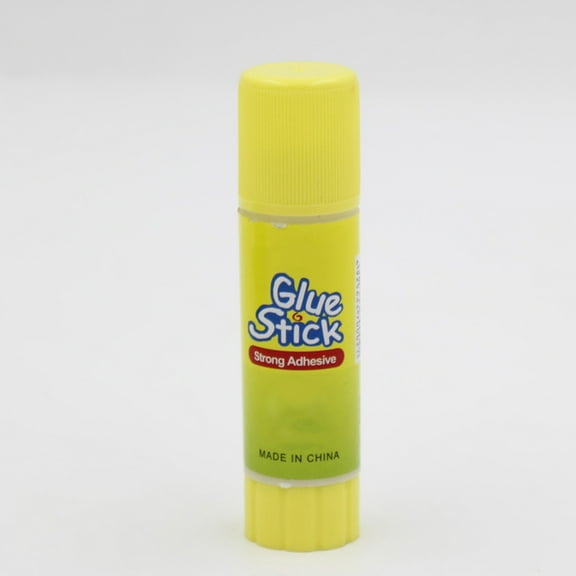 LEORX 12pcs Strong Adhesive Glue Sticks for Students Yellow Color Practical Stationery Supplies 9g Each