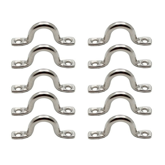 LEORX 15Pcs Silver Kayak Eyelets for Sailboat Accessories and Boat Carrying