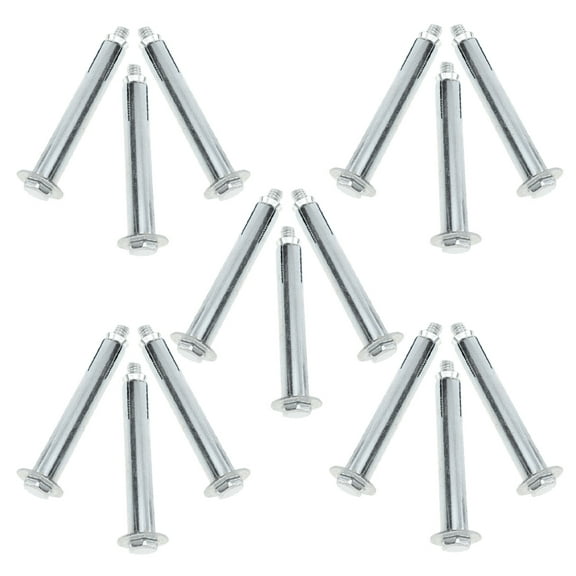 LEORX Speeds Bumps Expansion Bolts Iron Silver 15Pcs