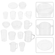 LEORX 15pcs Scale Miniature Scenes For Educational Play And Dollhouse Decoration