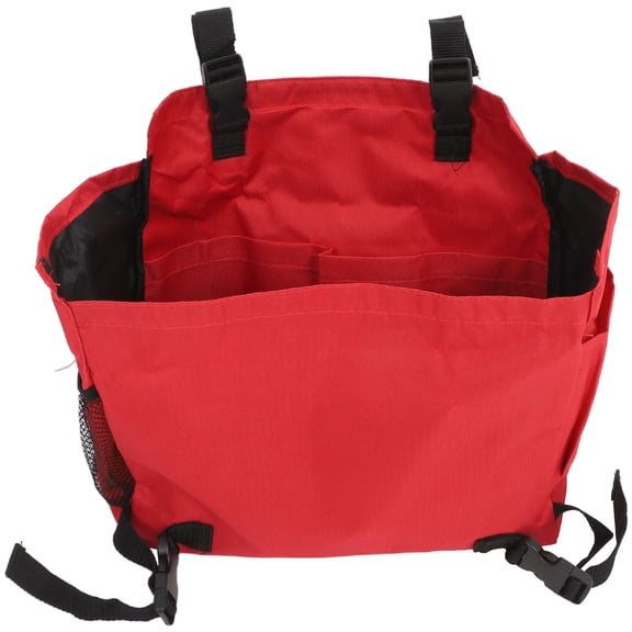 LEORX 1PC Multi-function Lawn Mower Bag Large Capacity Mower Storage Bag Adjustable Mower Sundries Bag Detachable Mowing Machine Bag for Lawn Garden