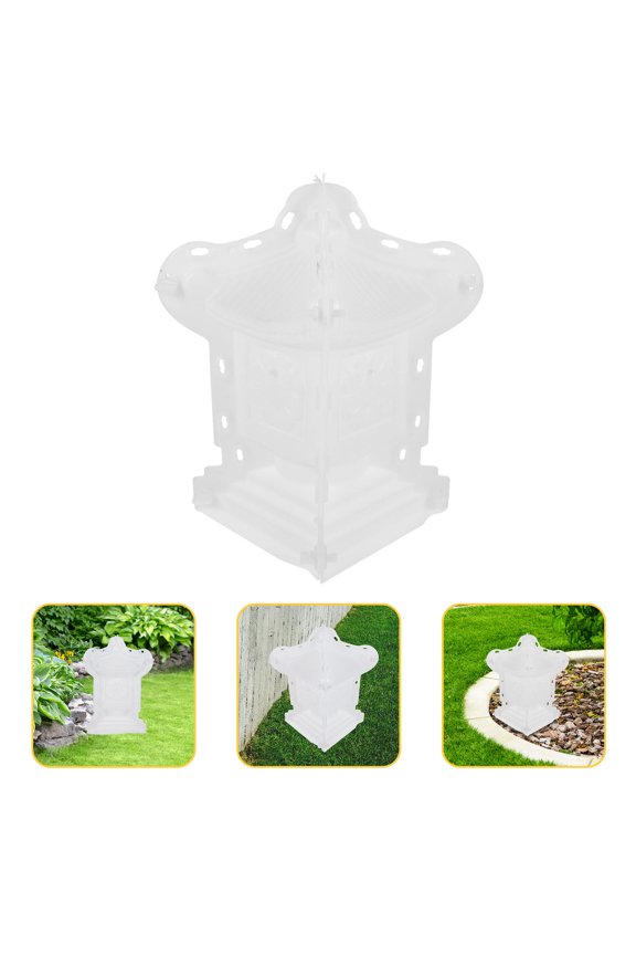 1Pack Concrete Forms for Walkways White Plastic Mold for