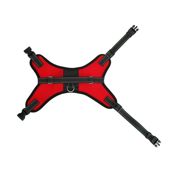 LEORX 1Pack Dog Lifting Harness Red Mesh Fabric Quick-Release Buckle for Medium