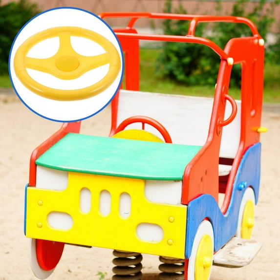 LEORX Steering Wheel for Swing Cars Plastic 1Pcs 9.1X9.1X2.6in