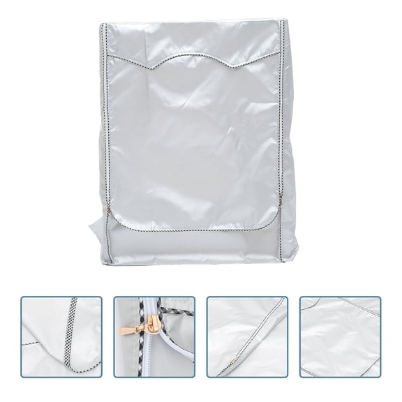 LEORX 1Pack Dustproof and Waterproof Washer Cover for Homeowners 85x60x60in Silver Polyester