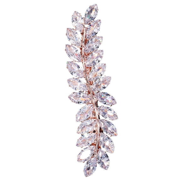 LEORX 1Pc Stylish Golden Hairpin with Detail Fashion Hair Accessory