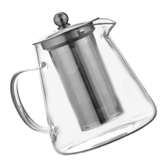 LEORX 1Pack Glass Teapot with Infuser for Tea Drinking and Home Decoration 16X5.1X3.3In