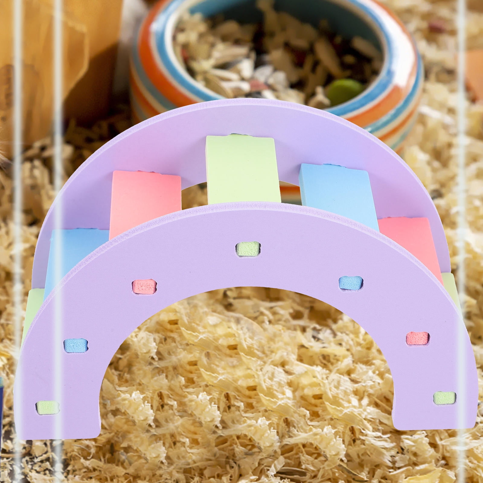 Image showcasing LEORX 1Pack Hamster Activity Toy for Small Pets Indoor Play and ...