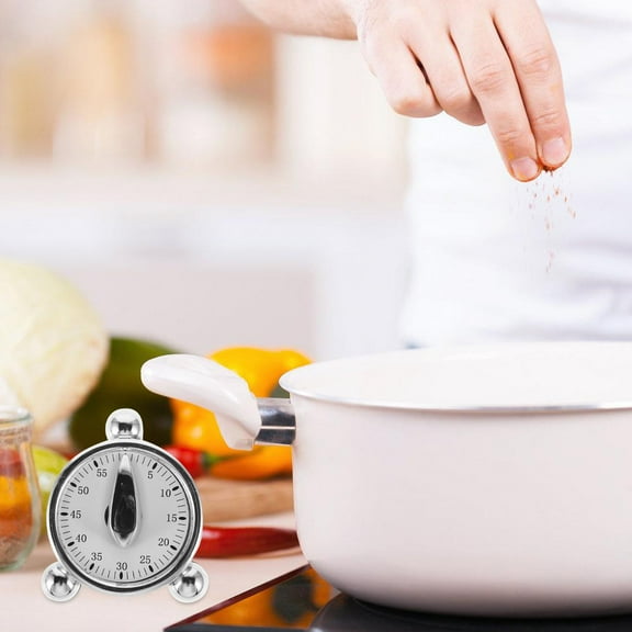 LEORX 1Pack Kitchen Countdown Timer Cute Mechanical Timer 8.00X7.00X4.50cm for Cooking and Time Management Tool