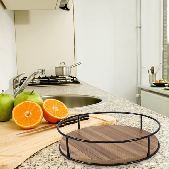 LEORX 1Pack Kitchen Turntable Rotating Tray Organizer For Cabinet And Pantry Use