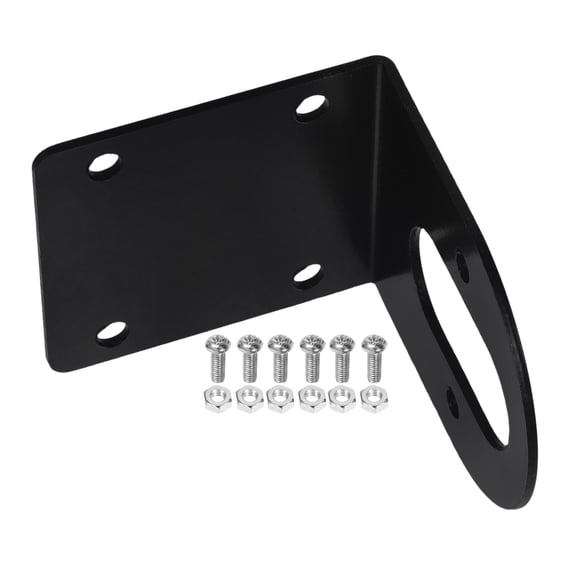 LEORX 1Pack Motor Mounting Bracket Iron Metal for Motor Drill DIY Projects 1.85X1.69X1.65in