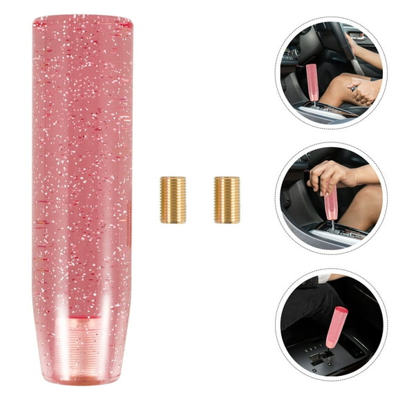 LEORX 1Pack Pink Acrylic Car Gear Shift Stick for Manual Transmission and Elegant Design