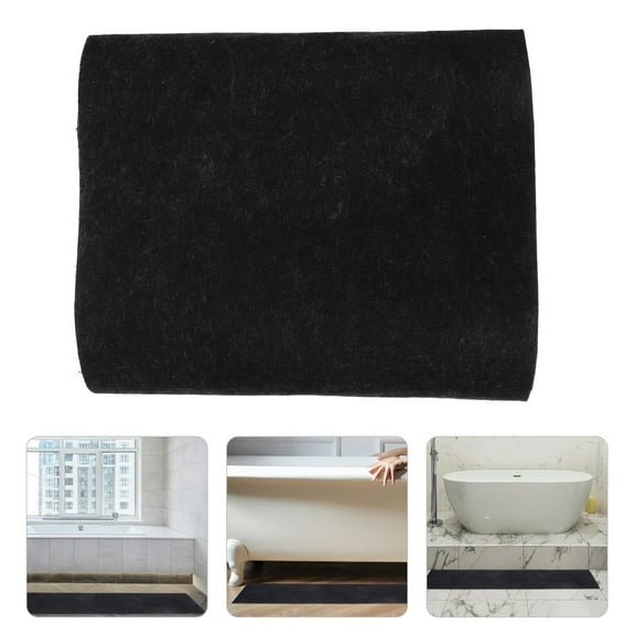 LEORX 1Pack Pool Ground Walkway Mat Black Nonslip Felt for Trailers