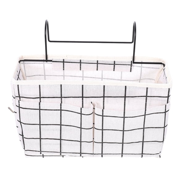 LEORX 1Pack Rectangular Hanging Storage Bag Bedside Storage Pouch Iron for Kitchen Use