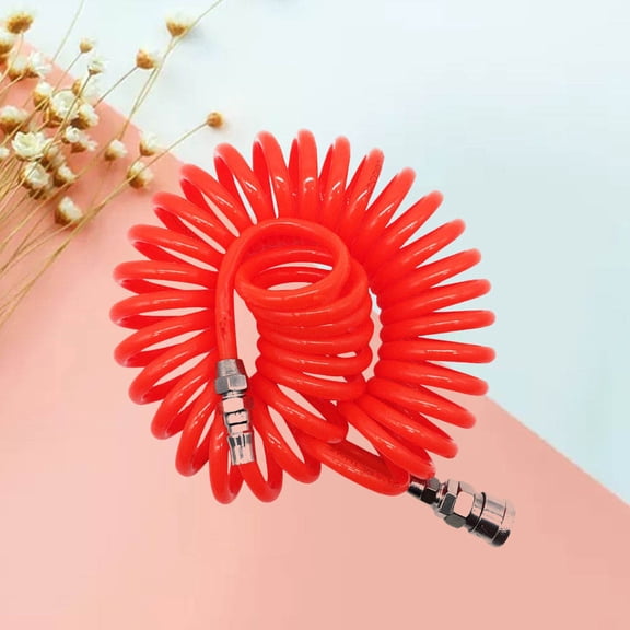 LEORX Retractable Air Compressor Hose Recoil Air Hose Red 1Pack