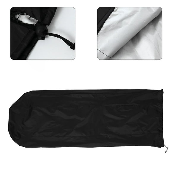LEORX 1Pc Umbrella Drying Rack Cover Black Oxford Cloth Drawstring Weatherproof Protector