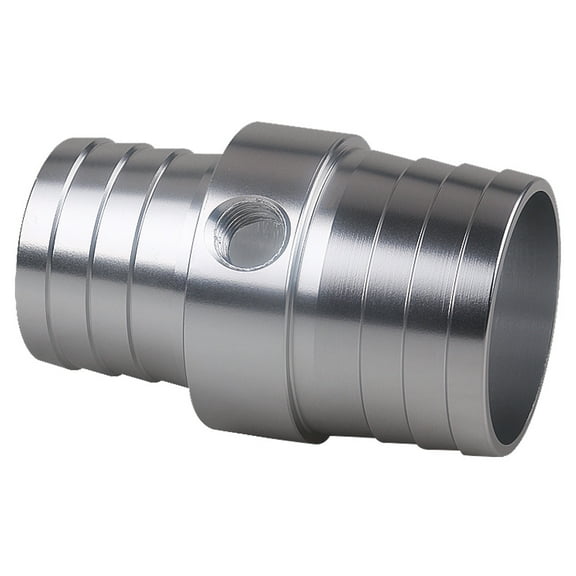 LEORX 1Pack Silver Radiator Hose Barb Coupler 6x3.5cm for Brake Booster Hose and Coolant Cross Connection