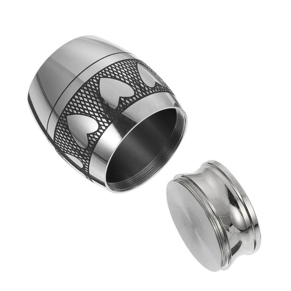 LEORX 1Pack Small Box For Ashes Stainless Steel Funerary Urn Container For Pet Owners