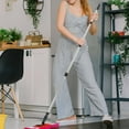 thumbnail image 1 of LEORX 1Pack Stainless Steel Mop Handle Black Extendable Pole for Household Cleaning 15.7X0.9X0.9in, 1 of 8