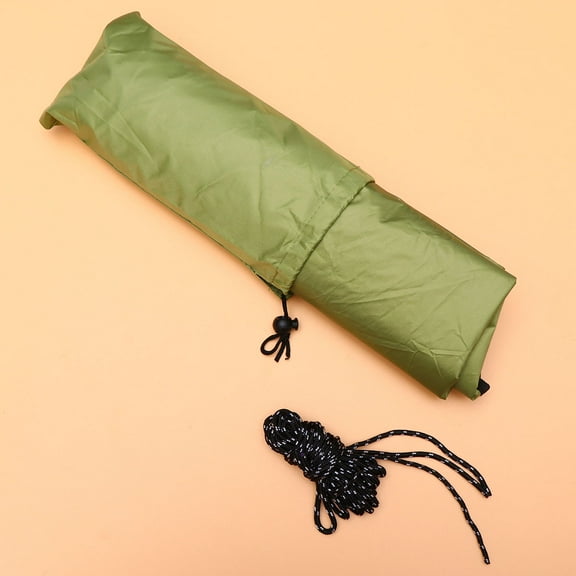 LEORX Triangle Sun Shelter Olive Green Outdoor Protection Canopy with Rope and Storage
