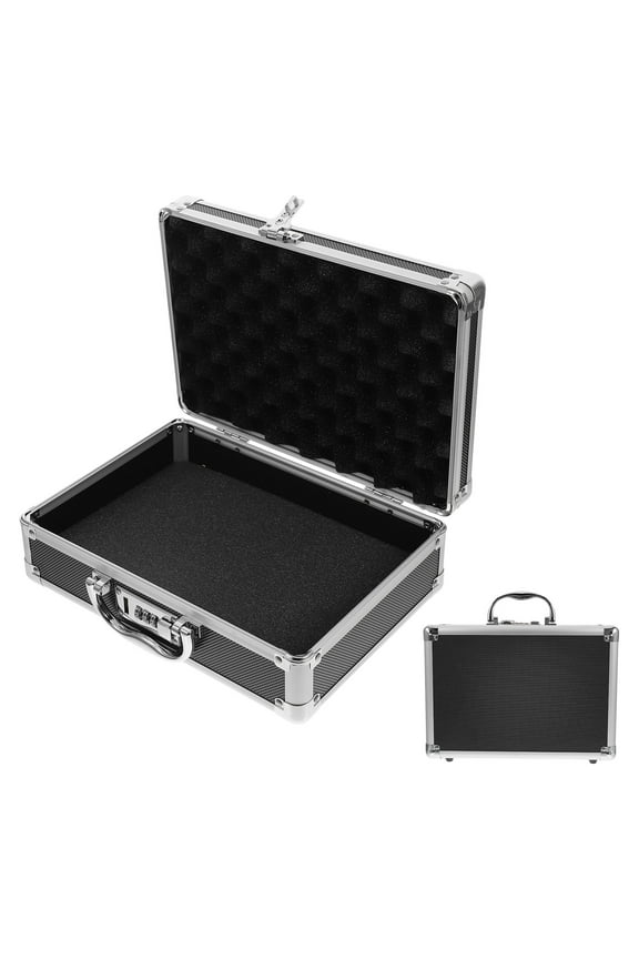 1Pack Versatile Use Hard Briefcases for Men with Wear-Resistant Buffer Feet 11.4x8.06x4.13in