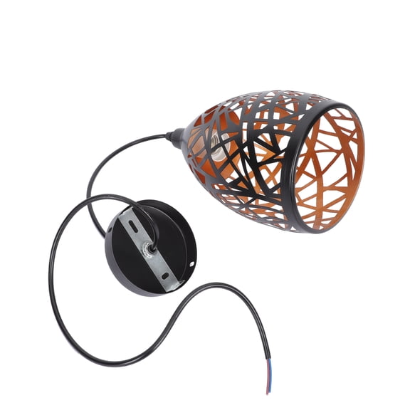 LEORX 1Pc Vintage Iron Art Hanging Light Industrial Style Ceiling Lamp Decor