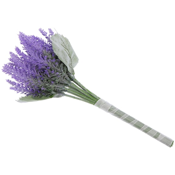 LEORX 1Pc Flower Bridal Bouquet Silk Lavender Bouquet Decoration Women Party