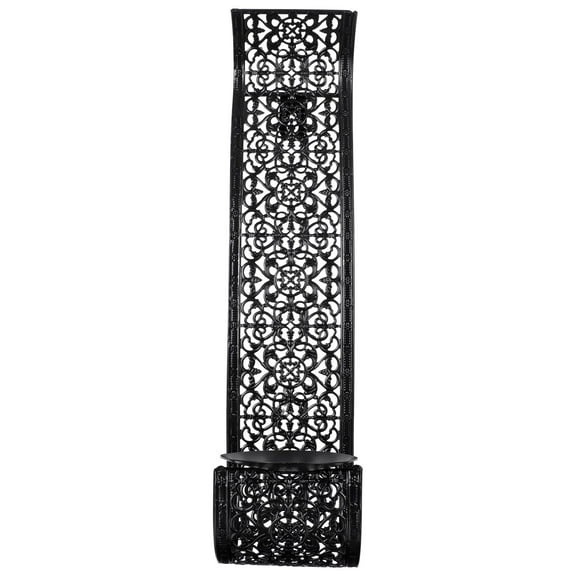 LEORX 1Pc Iron Candlestick Home Decor for Interior Designers in Black