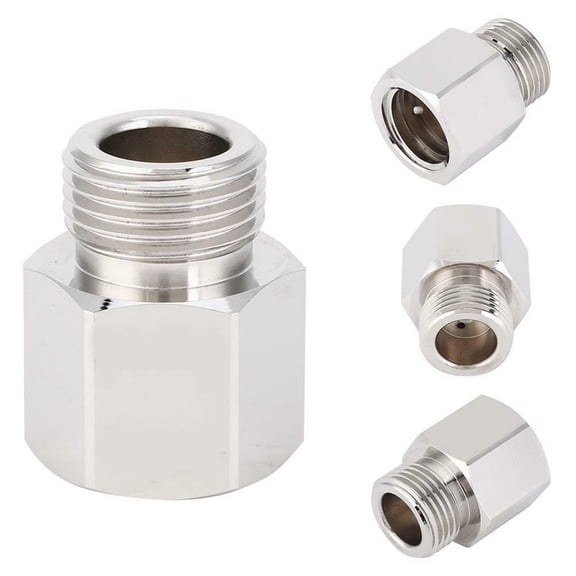 LEORX 1Pc Plated Silver Water Pressure Reducing Regulator Valve Easy Connect for Water Purifiers and Solar Energy