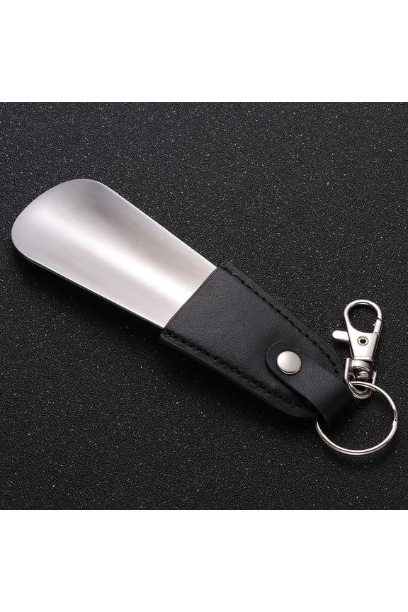 1Pc Stainless Steel Keychain Shoe Horn for Everyday Use