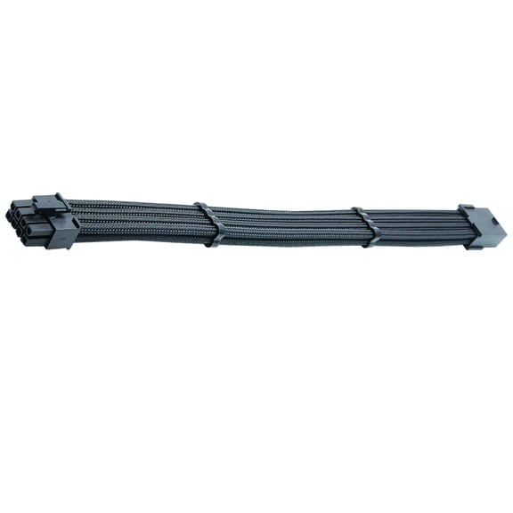 LEORX 1Pcs 30X3X1CM Black Braided Oxygen Free Copper Mainboard Motherboard Cable for Tech Enthusiasts