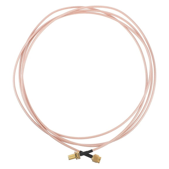 LEORX 1Pcs 78.7X0.35X0.35in Golden Copper SMA Male to Cable for SMA Connector Cable