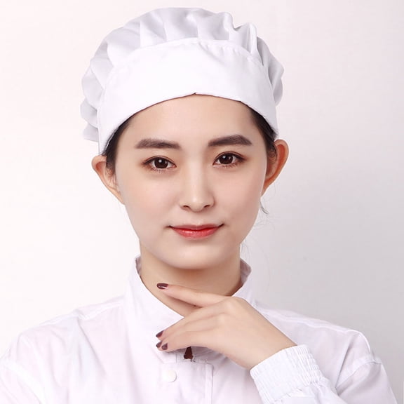 LEORX 1Pcs Adjustable Kitchen Greaseproof Hat Cotton Lace-up Dustproof for Men Women