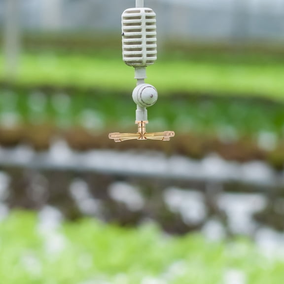 LEORX 1Pcs Adjustable Water Flow Copper Rotating Lawn Sprinkler for Garden Irrigation 12.3x12x5.3in