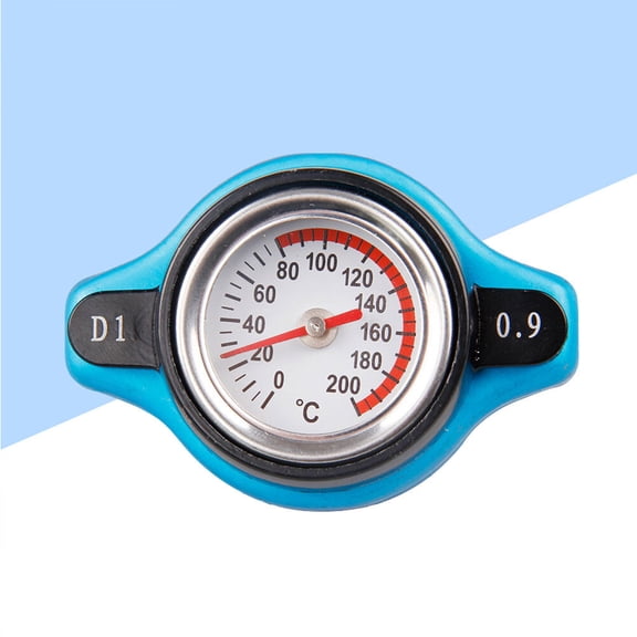 LEORX 1Pcs Automotive Water Temperature Gauges Radiator Cap Cover in Blue for Car Supply 15x5x10cm